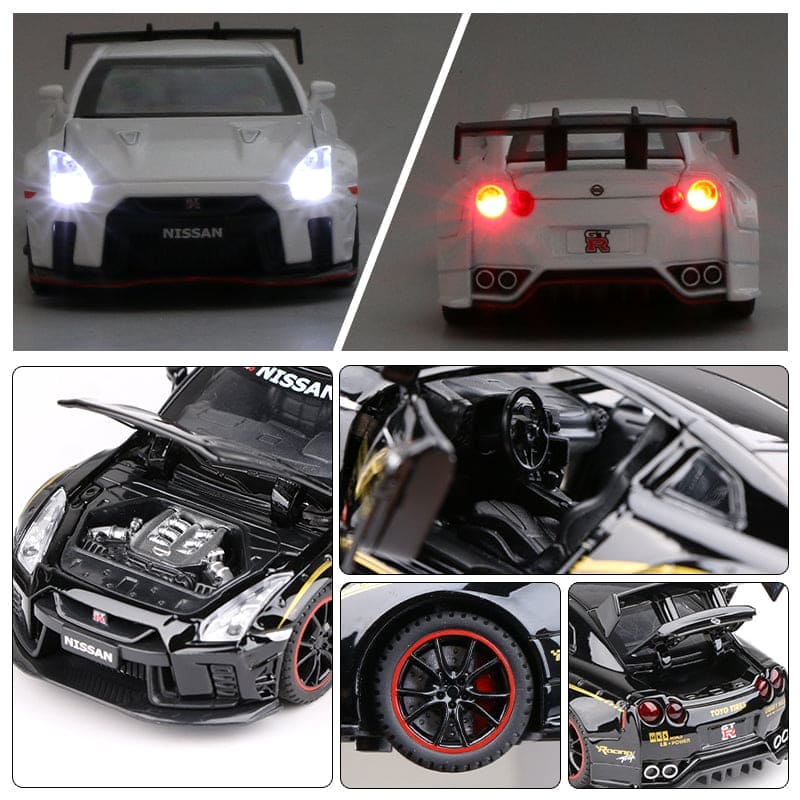 Experience Precision Performance: NISSAN GTR Car Metal Toy - The Little Big Store