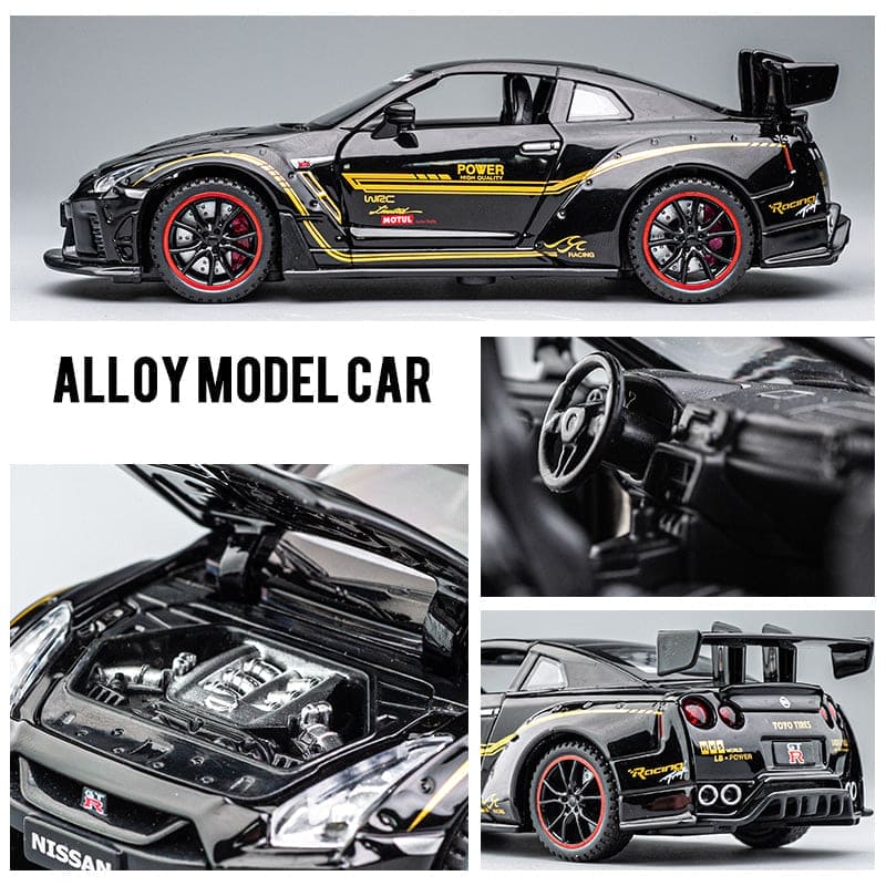 Experience Precision Performance: NISSAN GTR Car Metal Toy - The Little Big Store