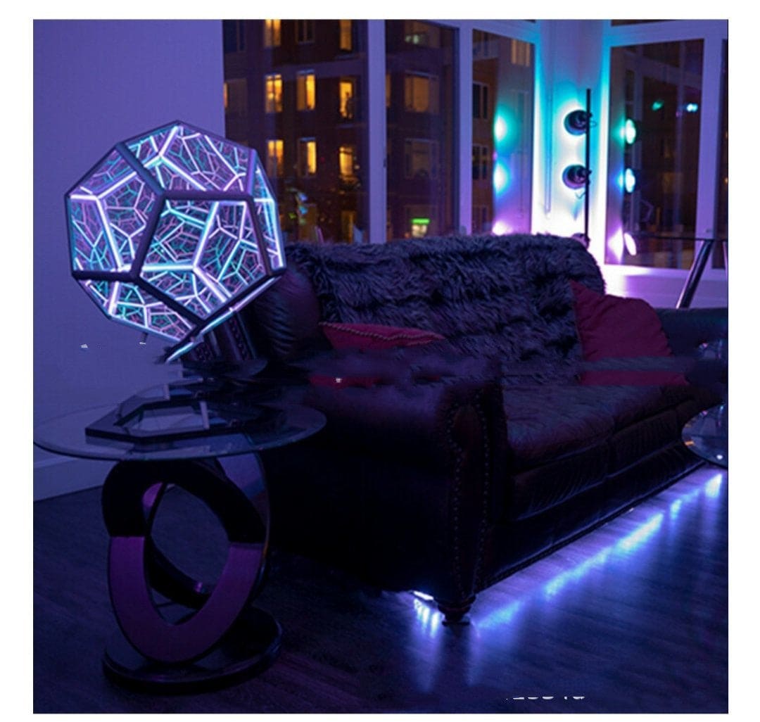 Infinity Glow: Creative Dodecahedron Galaxy Projector Night Light