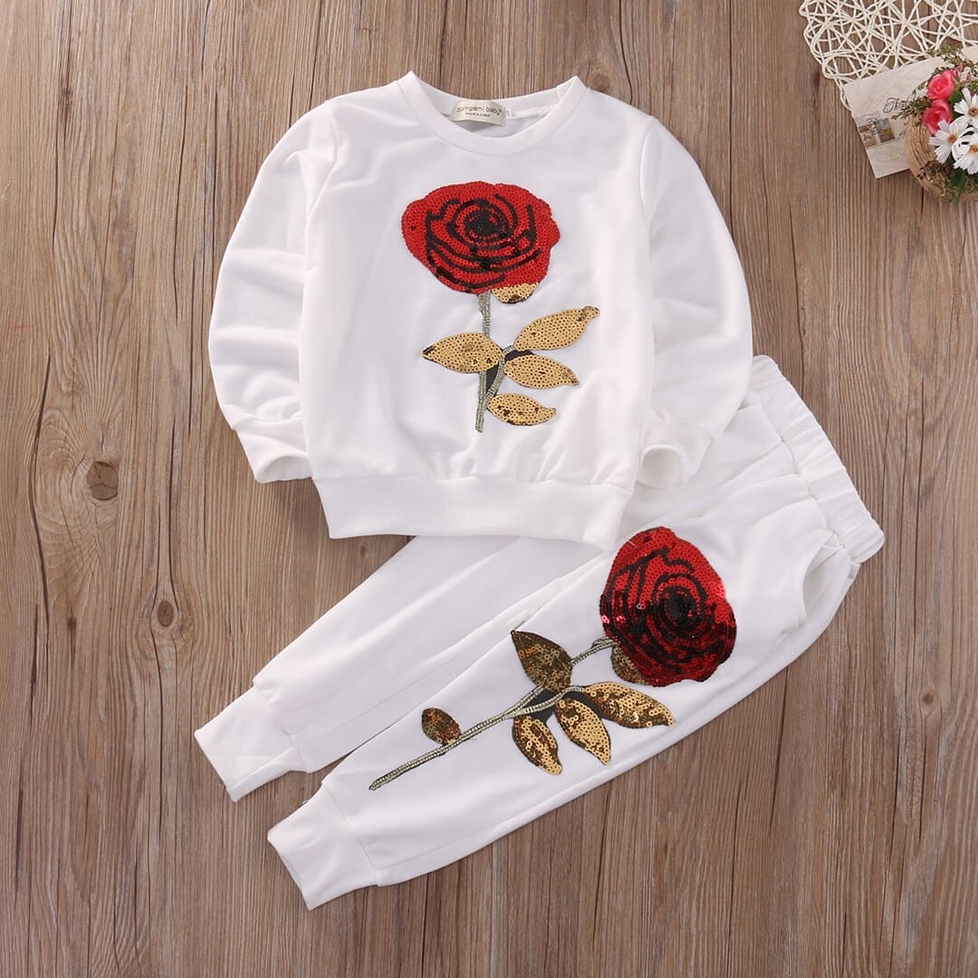 Fashion Girls Rose Flower Outfit for your little Prince - The Little Big Store