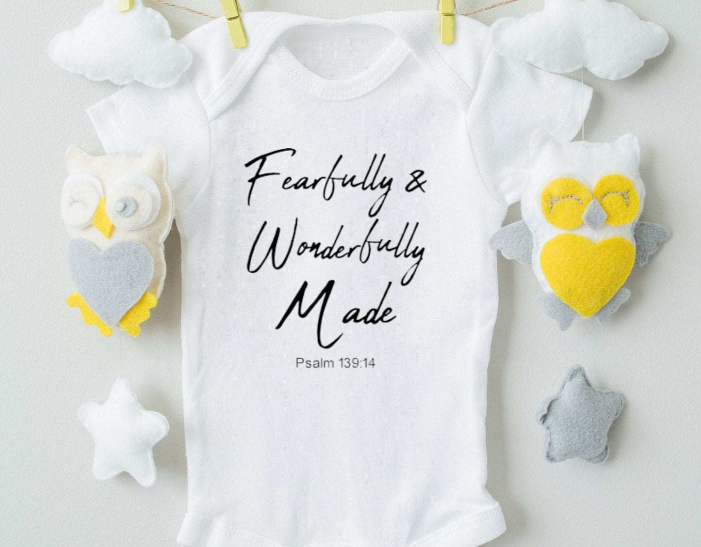 Fearfully and Wonderfully Made Cotton Baby Bodysuit - The Little Big Store