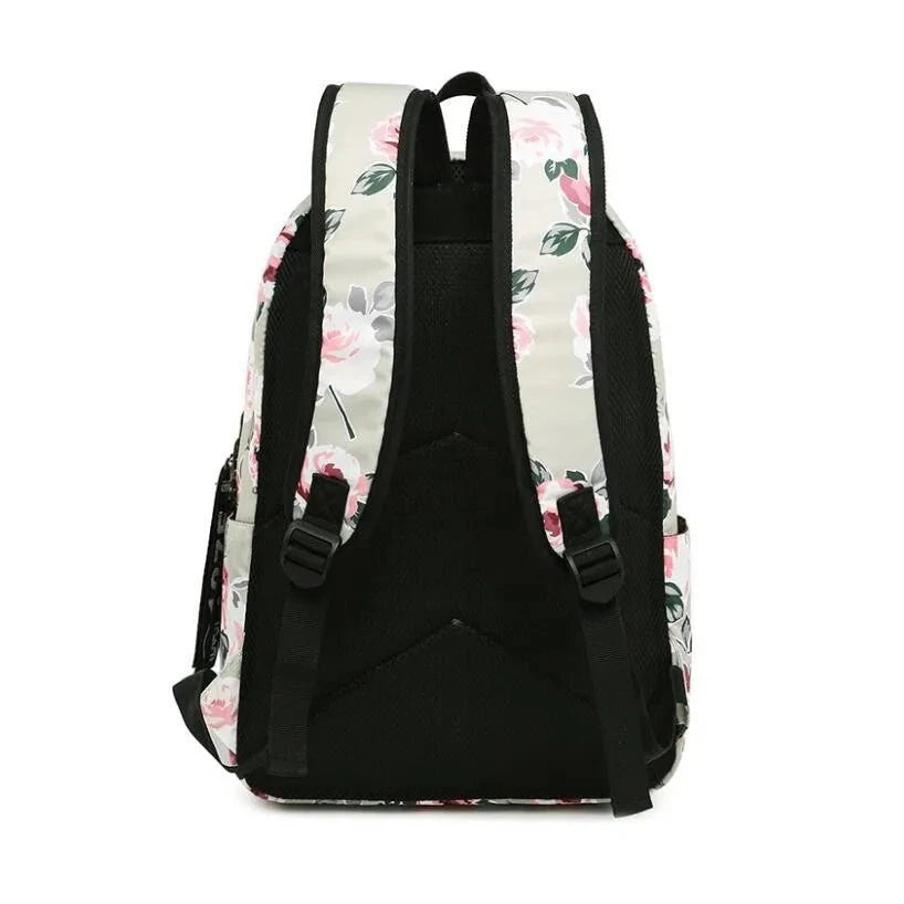 Floral Elegance: Chic Black Schoolbag for Girls! - The Little Big Store