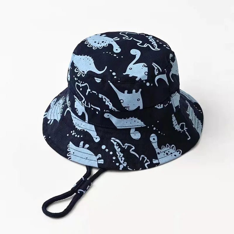 Floral Fun: Kids' Cotton Cartoon Bucket Cap - Summer Sun Protection with Style! - The Little Big Store