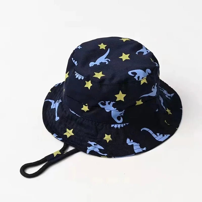 Floral Fun: Kids' Cotton Cartoon Bucket Cap - Summer Sun Protection with Style! - The Little Big Store