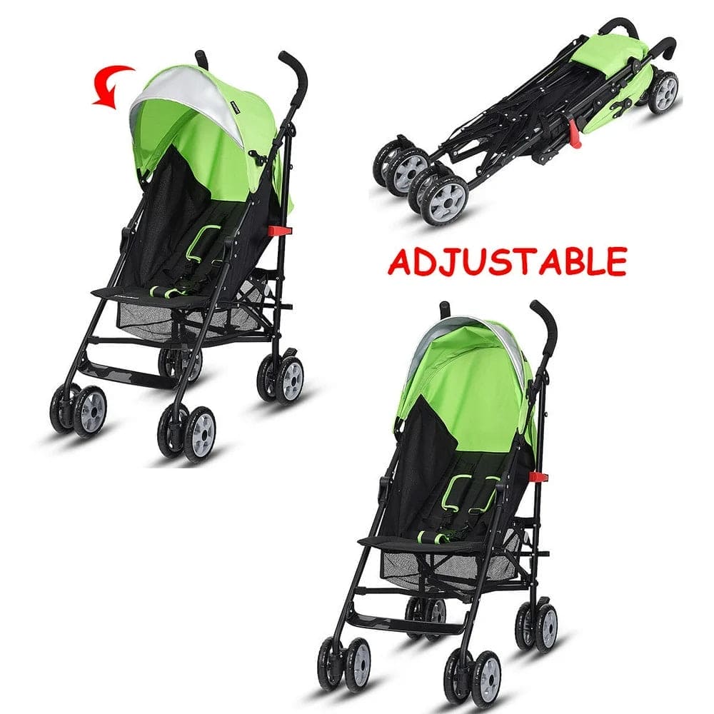 Folding Lightweight Baby Toddler Umbrella Travel Stroller W/ Storage Basket - The Little Big Store