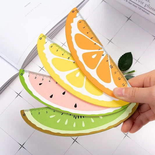 Fruitful Measures: 15cm Cute Plastic Ruler - Add a Splash of Fun to Study Time! - The Little Big Store
