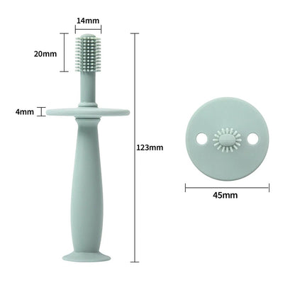 GentleGiggle: Baby's Soft Silicone Toothbrush Delight - The Little Big Store