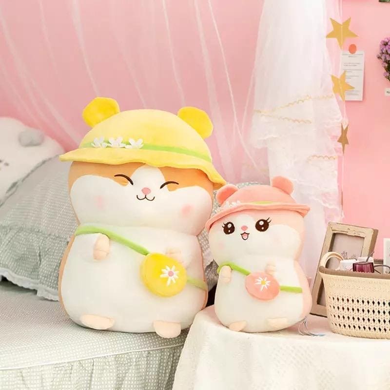 Giant Kawaii Hamster Plush Toy: Your Cuddly Companion for Endless Hugs! - The Little Big Store