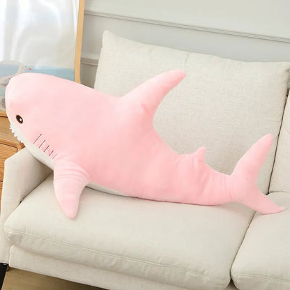 Giant Shark Hug: 140cm of Cuteness! 🦈🎁 Perfect Reading Pillow & Birthday Gift for Kids! - The Little Big Store