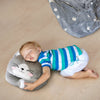 Glow in the dark Blanket, Moon Stars & Cat Neck Pillow-Gray - The Little Big Store