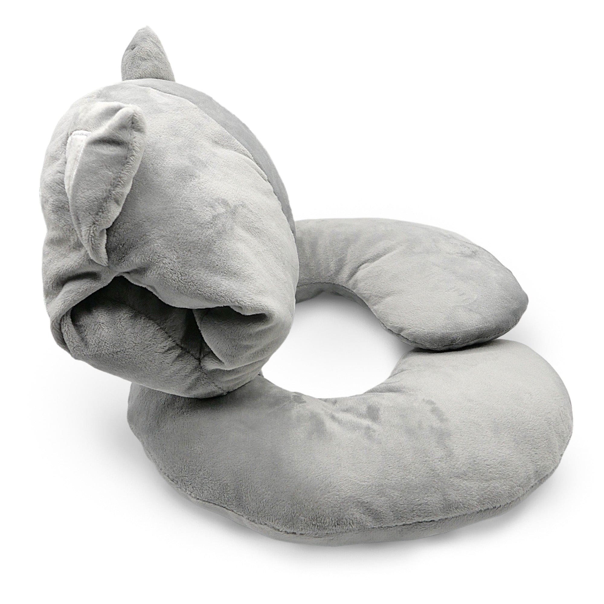 Glow in the dark Blanket, Moon Stars & Cat Neck Pillow-Gray - The Little Big Store