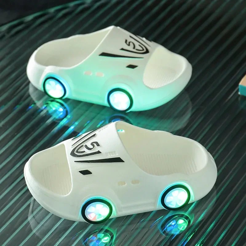 Glowing Fun for Little Feet: Luminous Cartoon Slippers for Kids! - The Little Big Store