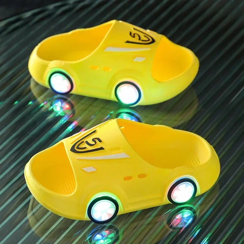 Glowing Fun for Little Feet: Luminous Cartoon Slippers for Kids! - The Little Big Store