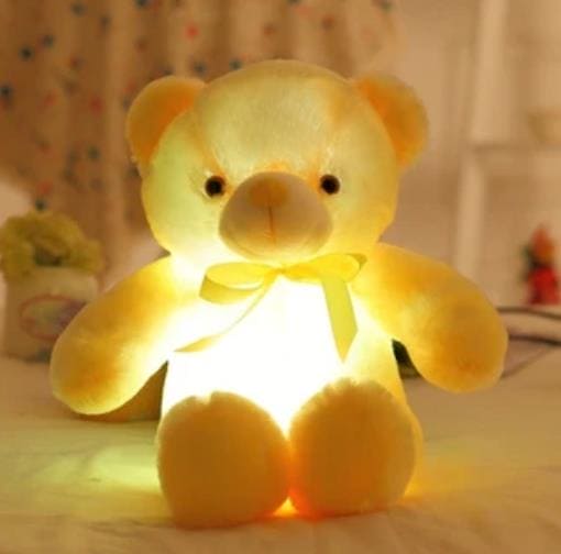 Glowing Teddy: Your Cuddly Plush Toy Companion - The Little Big Store