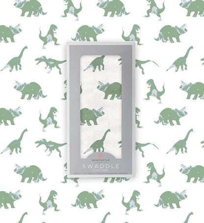 Granite Green Dinosaurs Cotton Swaddle - The Little Big Store