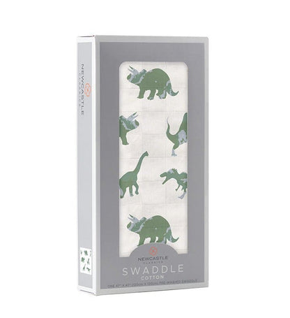 Granite Green Dinosaurs Cotton Swaddle - The Little Big Store