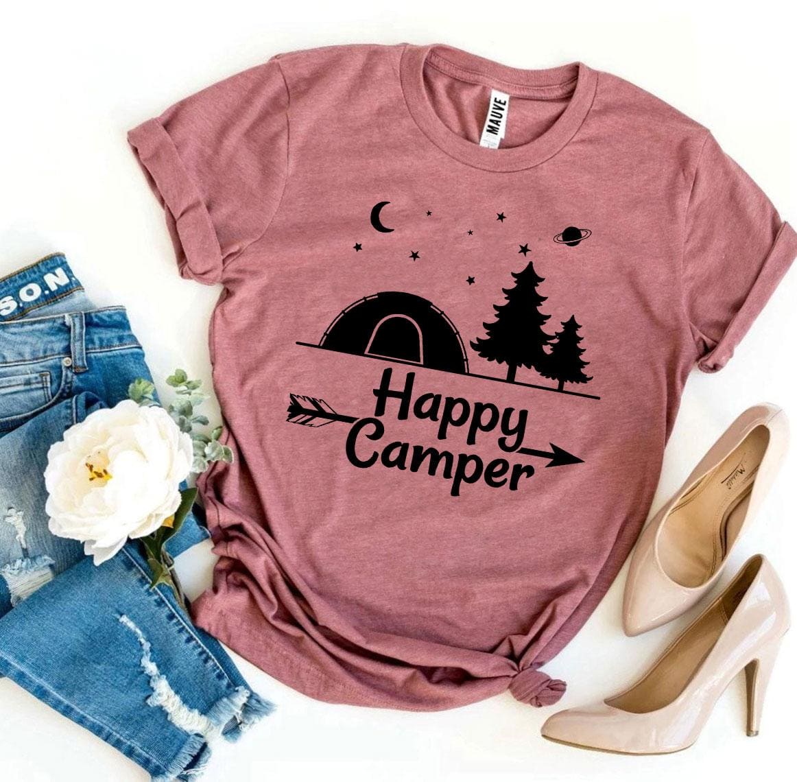 Happy Camper T-shirt - The Little Big Store