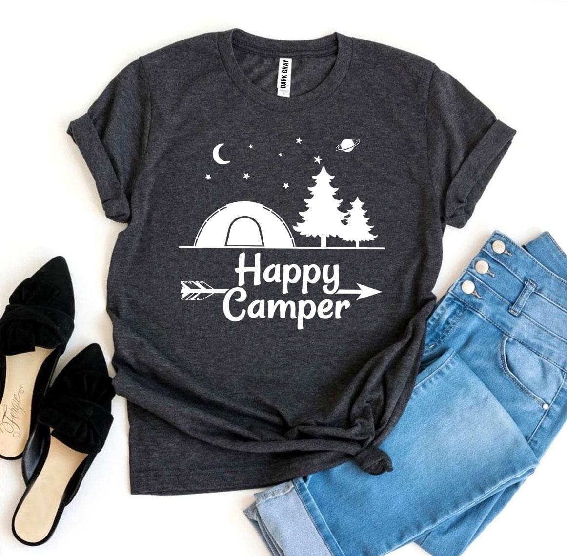 Happy Camper T-shirt - The Little Big Store