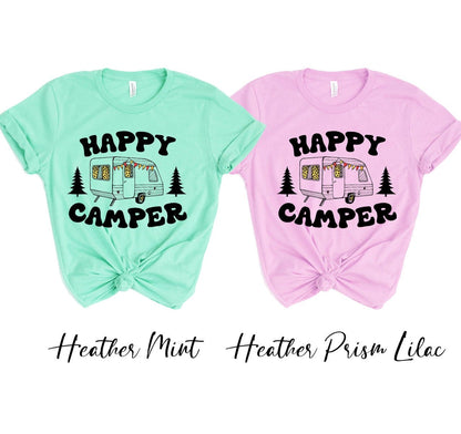 Happy Camper T-shirt - The Little Big Store