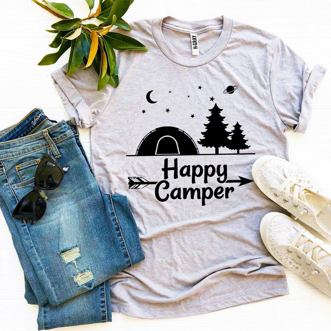 Happy Camper T-shirt - The Little Big Store