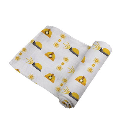 Hard Hat Bamboo Muslin Swaddle - The Little Big Store