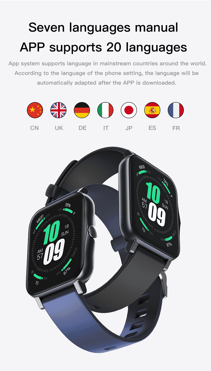 High Quality Waterproof Full Touch Screen Sport Bluetooth SmartWatch - The Little Big Store