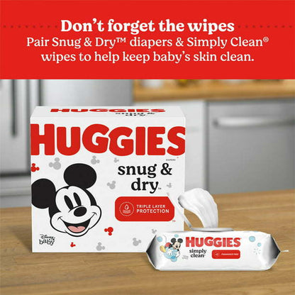 Huggies Snug & Dry Baby Diapers Size 2; Count 222 - The Little Big Store