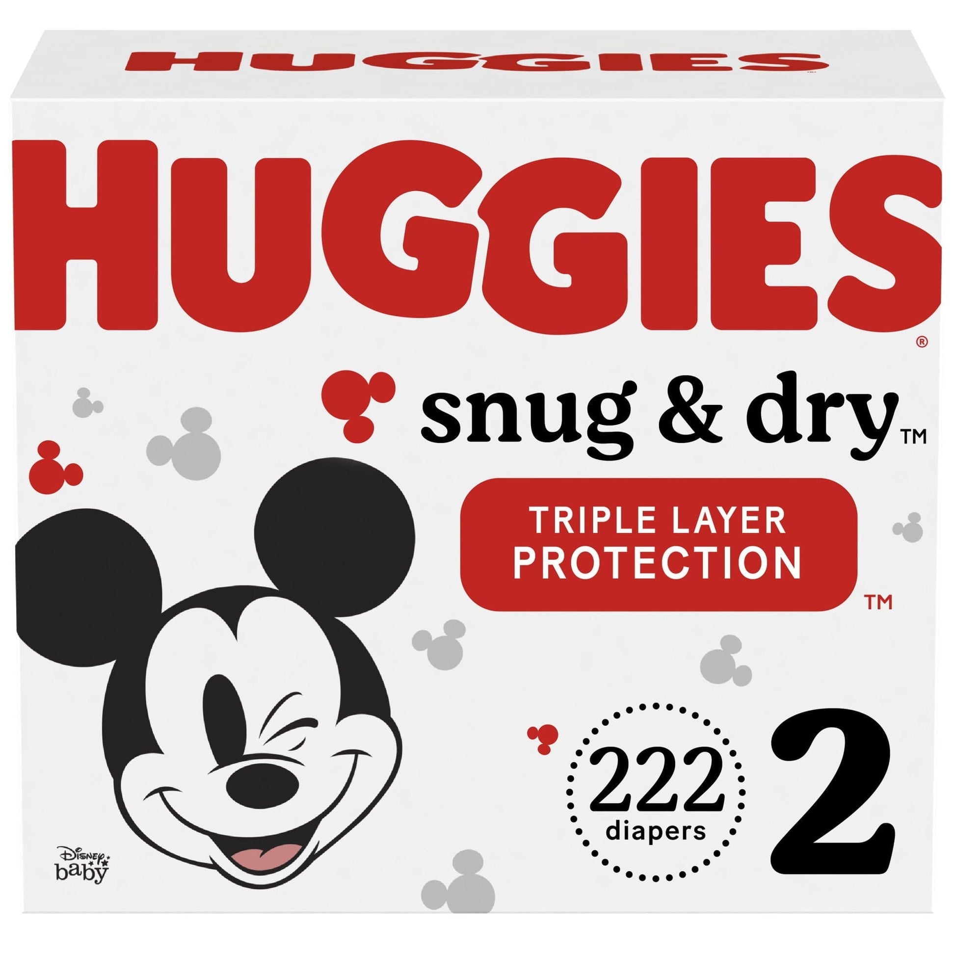 Huggies Snug & Dry Baby Diapers Size 2; Count 222 - The Little Big Store