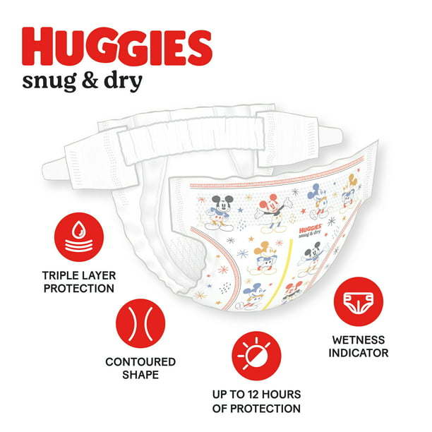Huggies Snug & Dry Baby Diapers Size 2; Count 222 - The Little Big Store