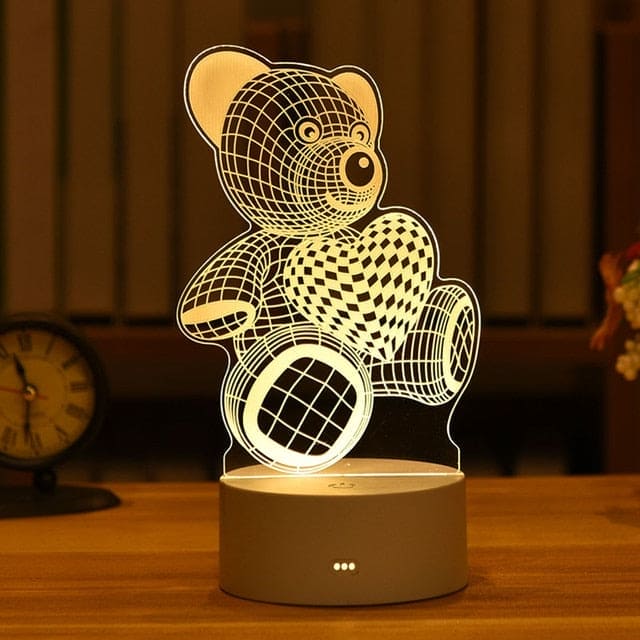 Illuminate Their Imagination with Our Kids 3D LED Creative Night Lamp! - The Little Big Store