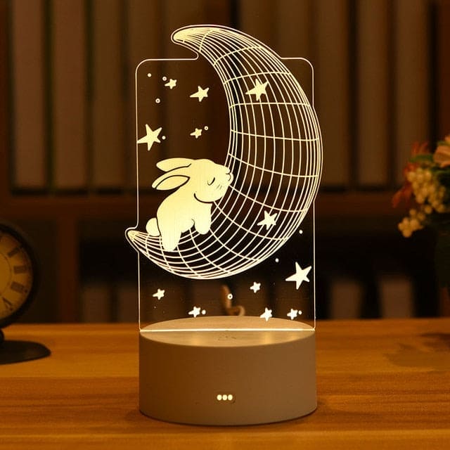 Illuminate Their Imagination with Our Kids 3D LED Creative Night Lamp! - The Little Big Store