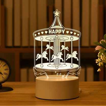 Illuminate Their Imagination with Our Kids 3D LED Creative Night Lamp! - The Little Big Store