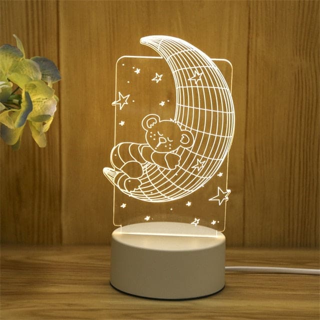 Illuminate Their Imagination with Our Kids 3D LED Creative Night Lamp! - The Little Big Store