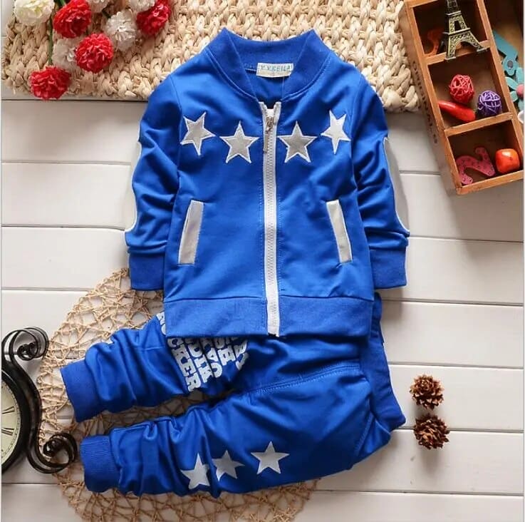 🌟👶 JollyTots Delight! Bibicola Baby Boy Outfit Set 👕👖 - The Little Big Store