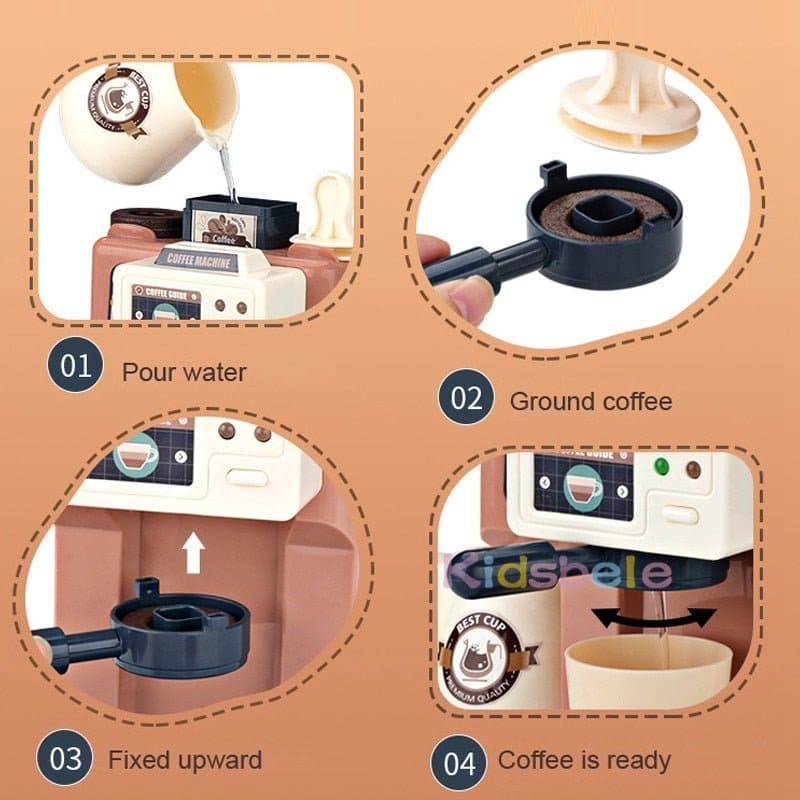 Kids Coffee Machine Toy Set - The Little Big Store