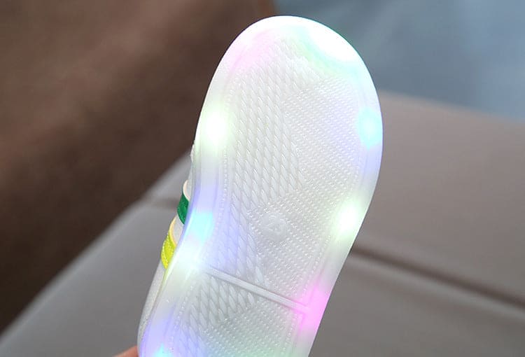 Light Up Your Style: Kimmy White LED Sneakers! - The Little Big Store