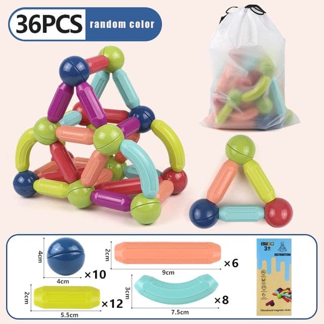 Magnetic Magic: Kids' STEM Construction Toy Set - The Little Big Store