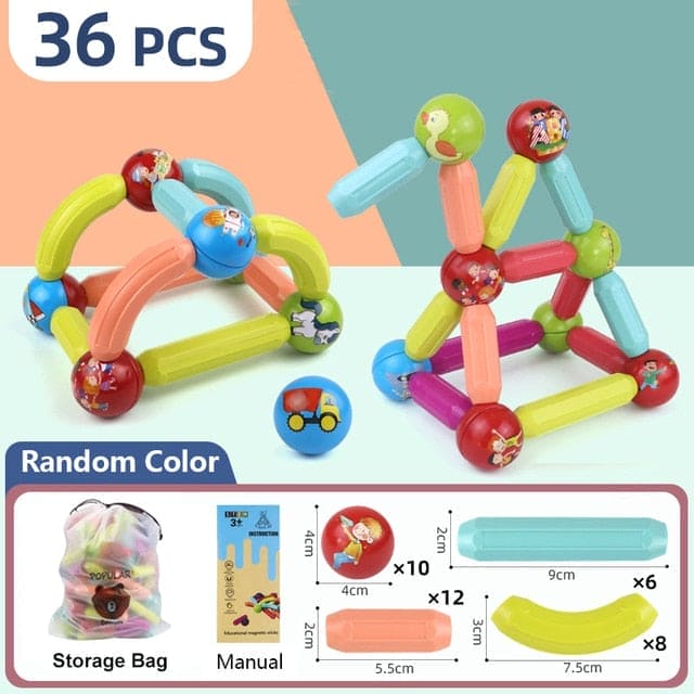 Magnetix Marvels: Magic Magnetic Building Blocks Toy - The Little Big Store