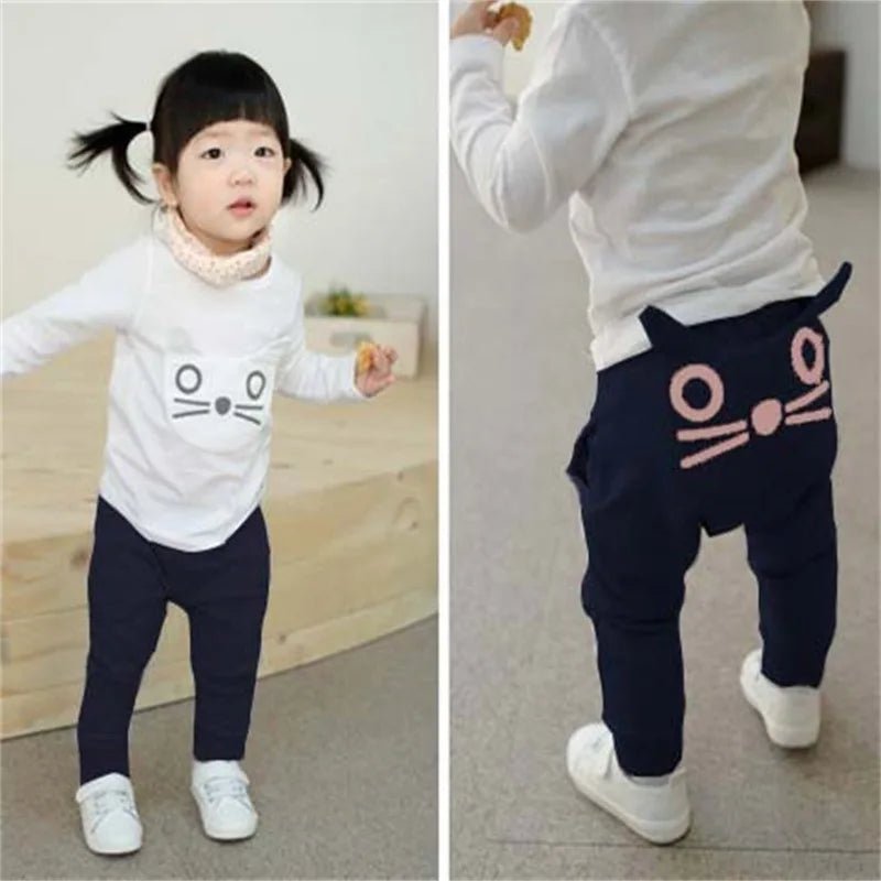 Monstrously Cute: Casual Toddler Boys & Girls Big Mouth Monster Trousers - Adorable Cotton Infant Cartoon Pants for Stylish Kid Costumes! 🦠👖 - The Little Big Store