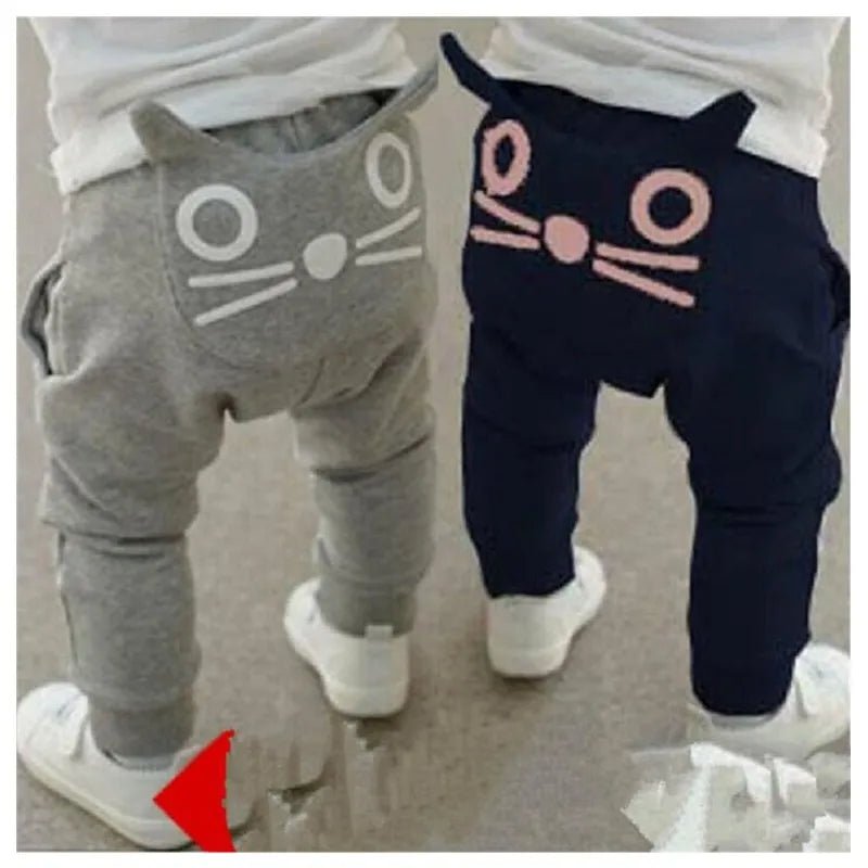 Monstrously Cute: Casual Toddler Boys & Girls Big Mouth Monster Trousers - Adorable Cotton Infant Cartoon Pants for Stylish Kid Costumes! 🦠👖 - The Little Big Store