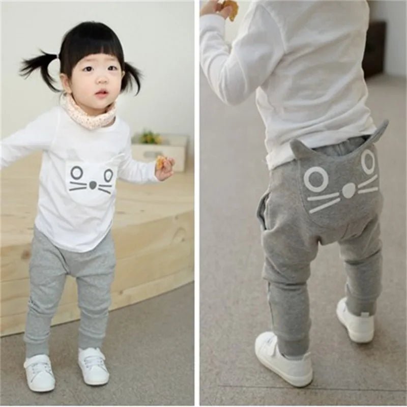 Monstrously Cute: Casual Toddler Boys & Girls Big Mouth Monster Trousers - Adorable Cotton Infant Cartoon Pants for Stylish Kid Costumes! 🦠👖 - The Little Big Store