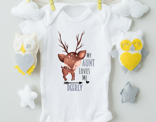 My Aunt Loves Me Deerly Bodysuit/Boy Bodysuit - The Little Big Store