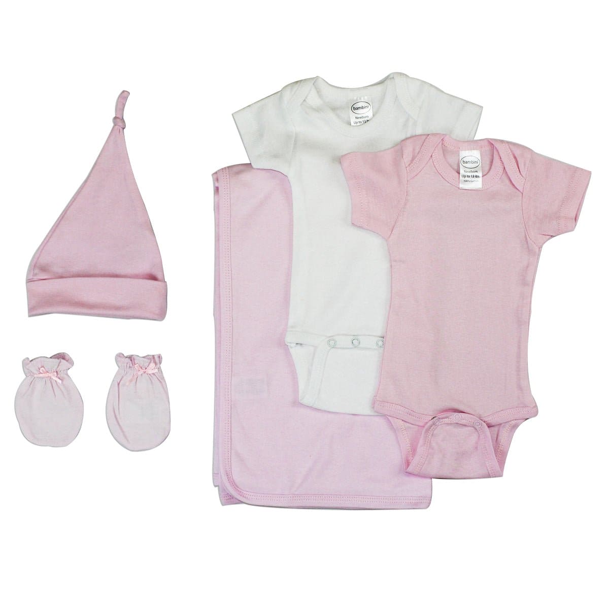 Newborn Baby Girl 5 Pc Layette Baby Shower Gift - The Little Big Store