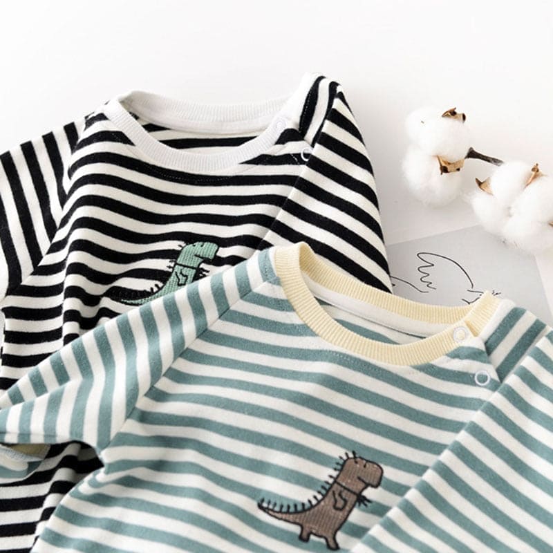 Newborn Baby Striped Rompers - The Little Big Store