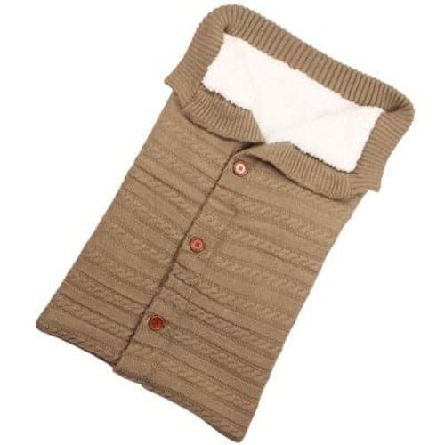 Newborn Baby Winter Warm Sleeping Bags Infant Button Knit Swaddle Wrap - The Little Big Store