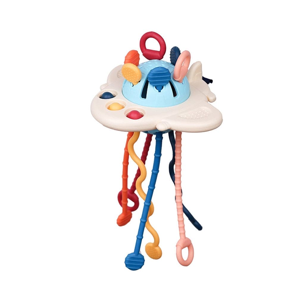 Octo-Sensory Marvel: Baby Montessori Pull String Octopus Toy - The Little Big Store