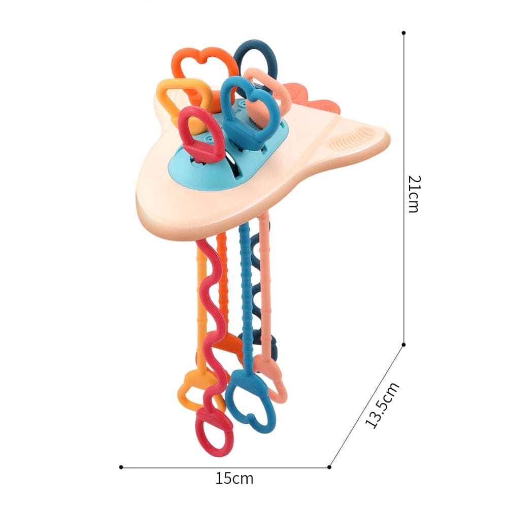 Octo-Sensory Marvel: Baby Montessori Pull String Octopus Toy - The Little Big Store