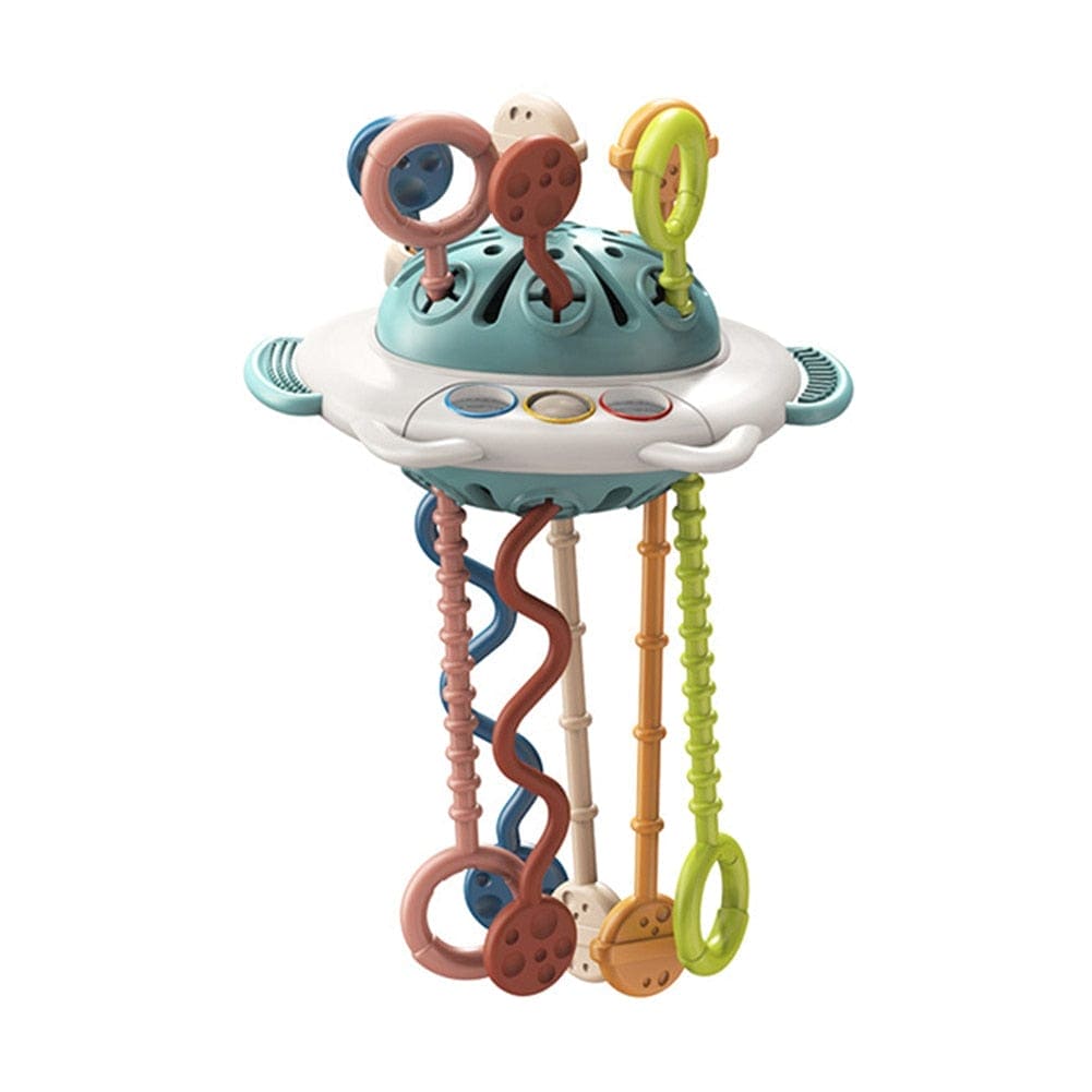 Octo-Sensory Marvel: Baby Montessori Pull String Octopus Toy - The Little Big Store