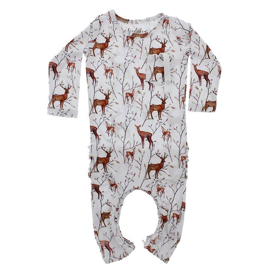 Oh Deer - Doodalou Bamboo Baby Romper - 3 - 6 Months - The Little Big Store