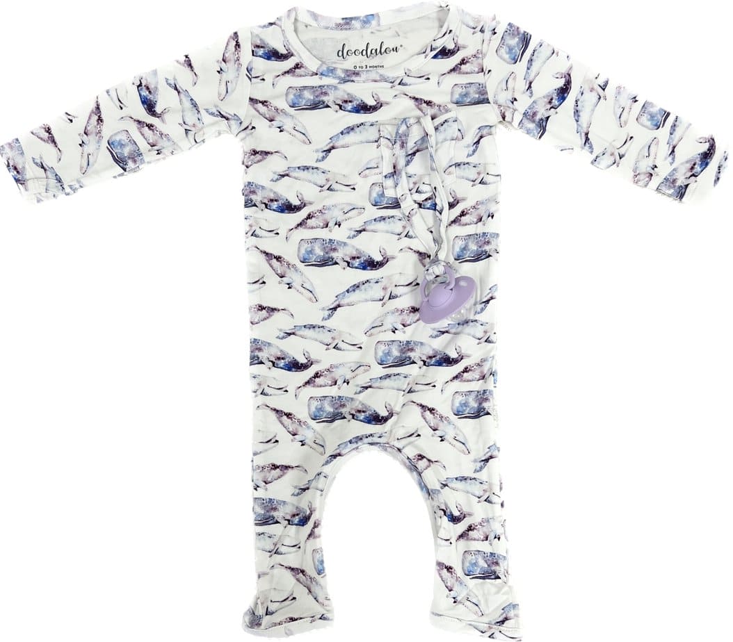 Oh Whaley? - Doodalou Bamboo Baby Romper - 9 - 12 Months - The Little Big Store